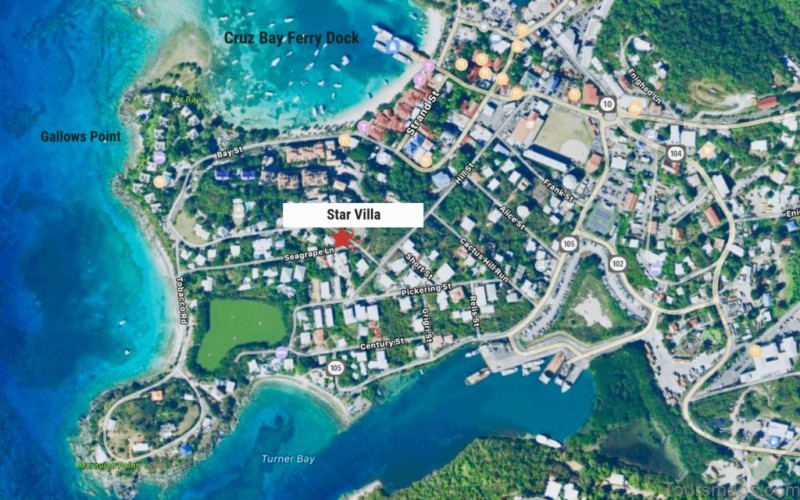 cruz bay travel guide a map of the main attractions 7