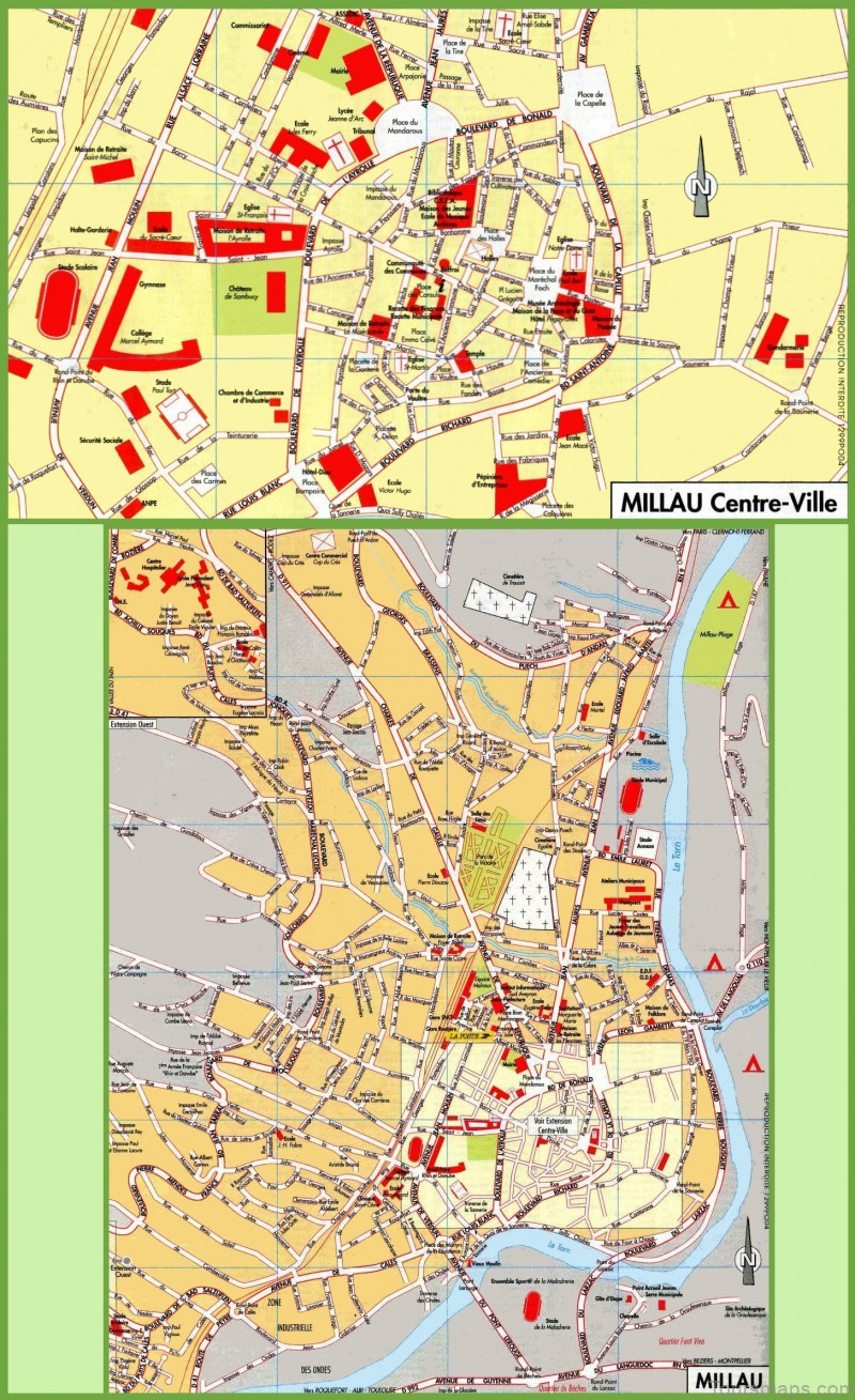 map of millau where to stay what to do and how much it costs 4