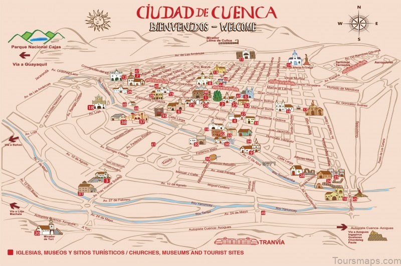 travel guide for tourists in cuenca ecuador map of cuenca ecuador 5