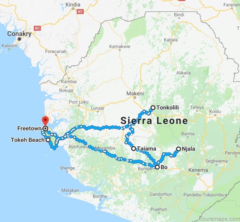 freetown travel guide for tourist maps of freetown 3