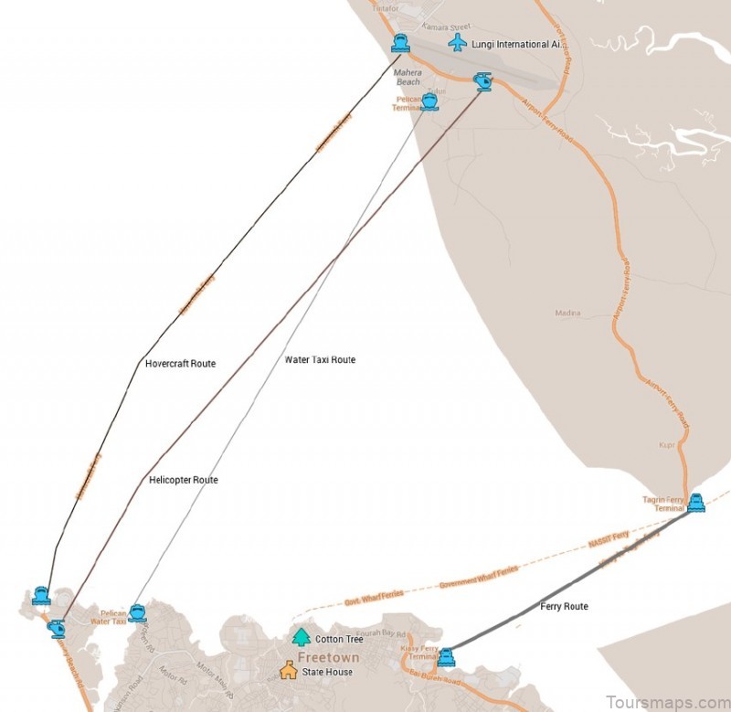 freetown travel guide for tourist maps of freetown 4