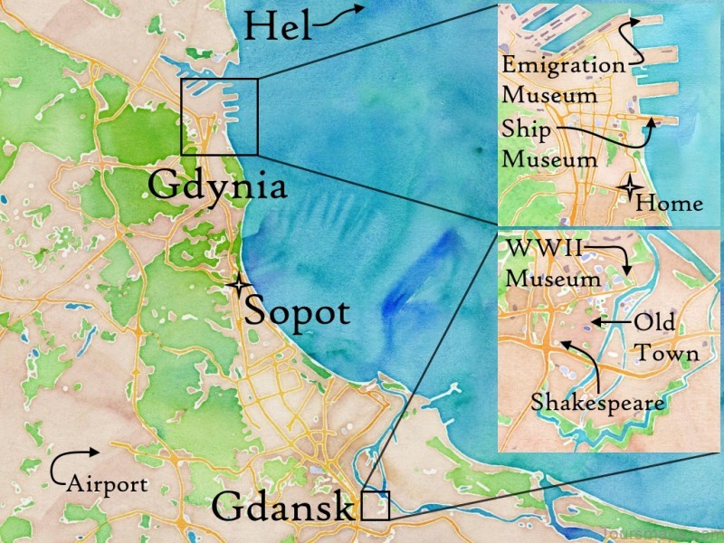 gdynia travel guide for tourist map of gdynia 6