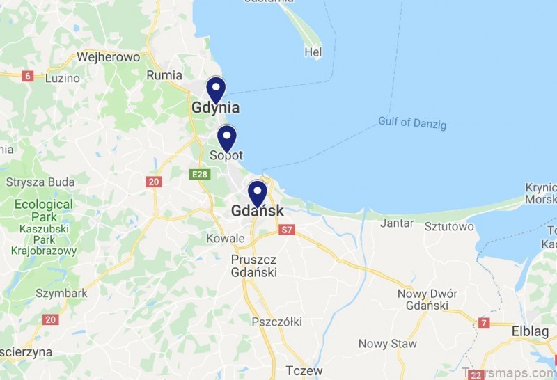 gdynia travel guide for tourist map of gdynia 7