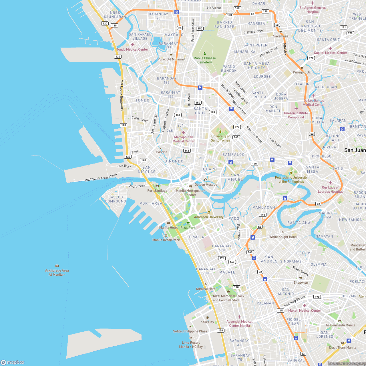 Streets of Manila Map
