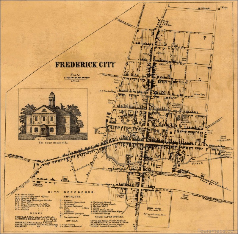 the frederick map travel guide for tourist another great destination 6