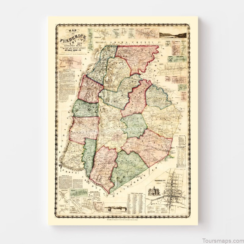 the frederick map travel guide for tourist another great destination