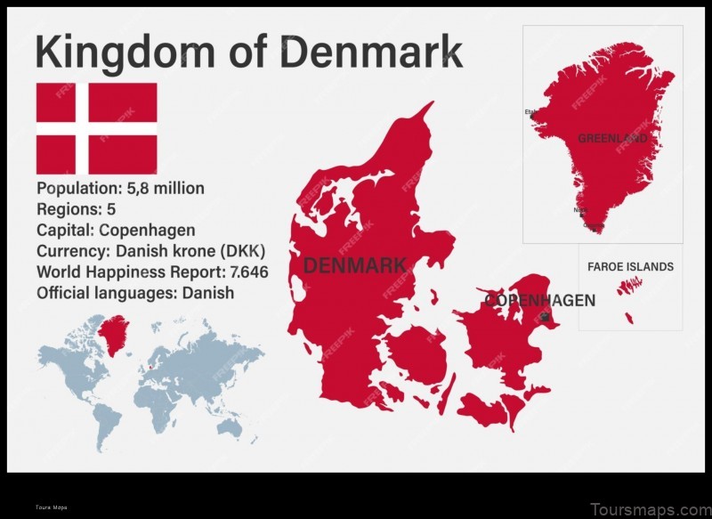 Map of Denmark: Denmark Mapped: A Journey through the Nordic Wonderland on the Map