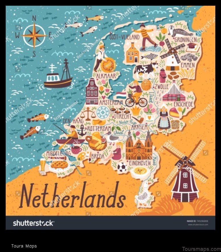 Map of Netherlands: Netherlands Unveiled: A Map Journey through Dutch Splendor