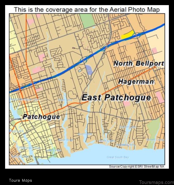 Map of East Patchogue United States
