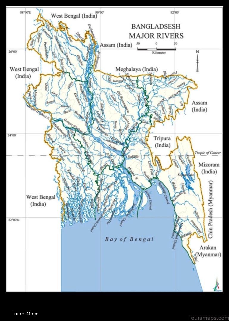 Map of Bangladesh: Bangladesh Perspectives: A Map Guide to the Culture and History of South Asia