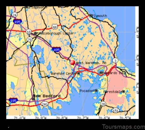 Map of West Wareham United States