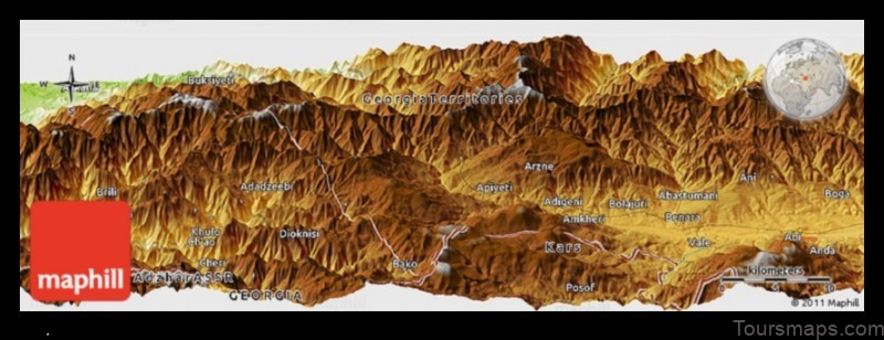 Map of Abastumani Georgia