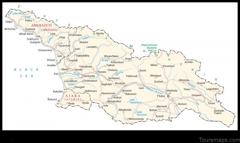 Map of Abastumani Georgia