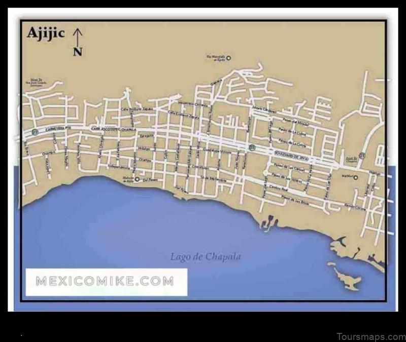 Map of Ajijic Mexico