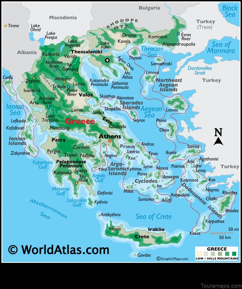 Map of Alistráti Greece