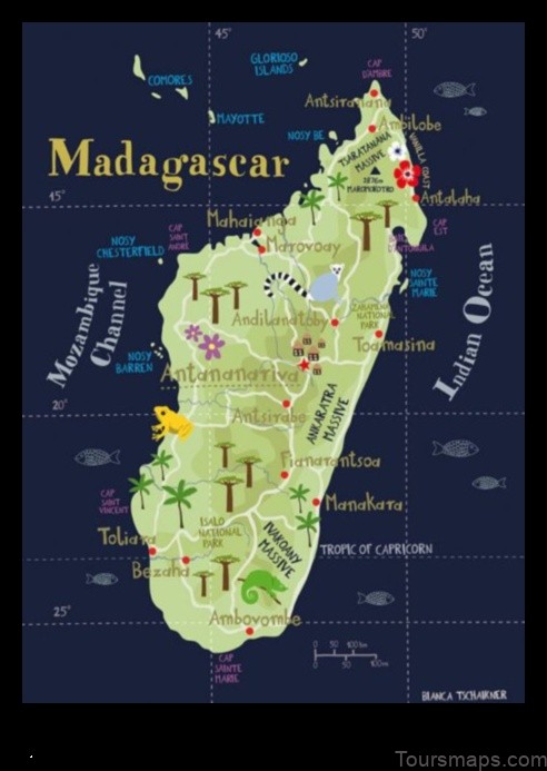 Map of Antalaha Madagascar