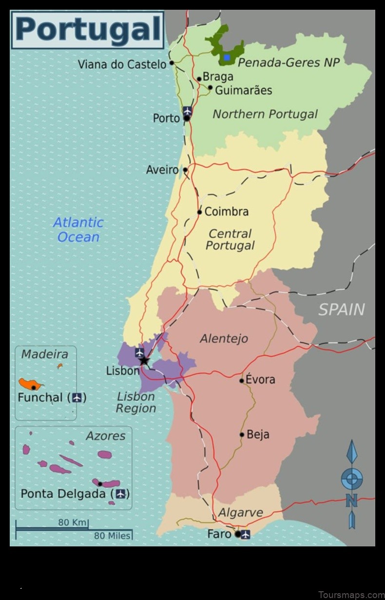 Map of Aradas Portugal