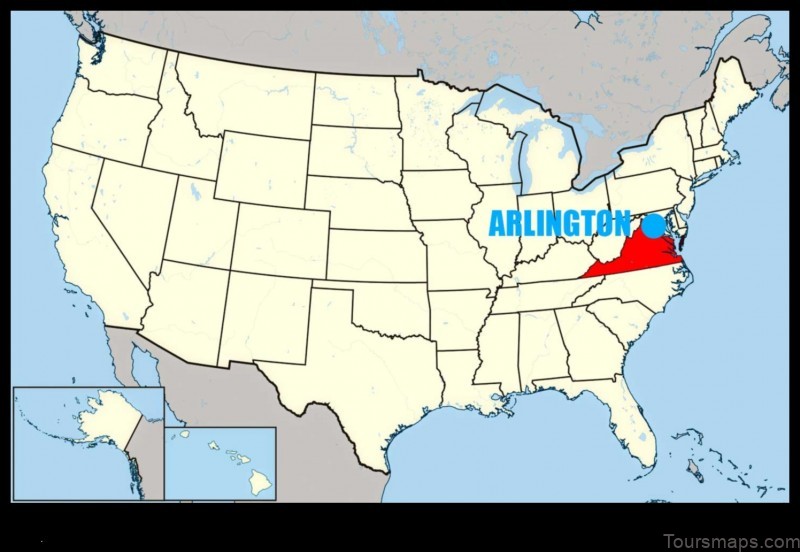 Map of Arlington United States