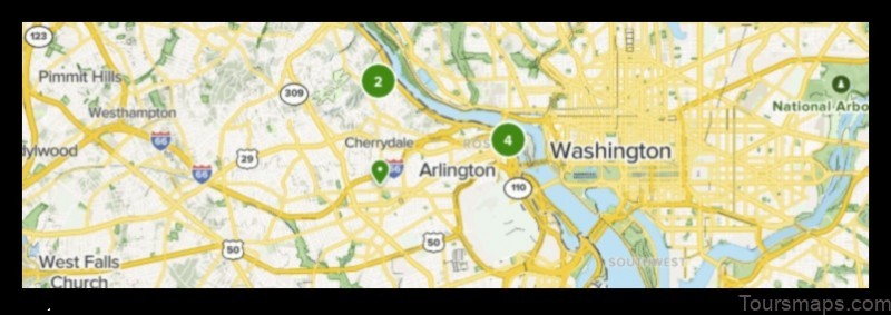 Map of Arlington United States