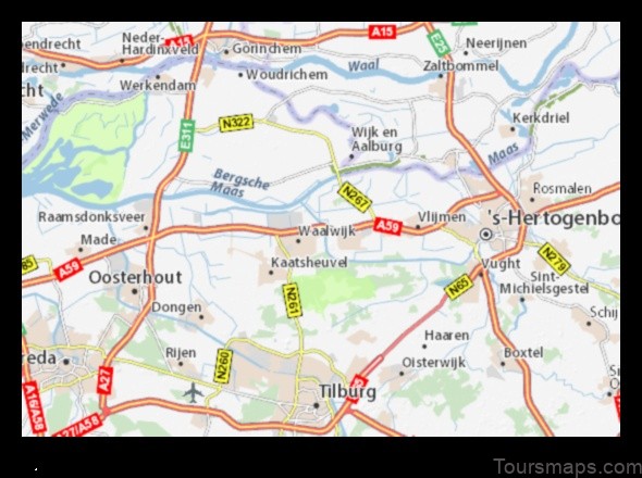 Map of Baardwijk Netherlands