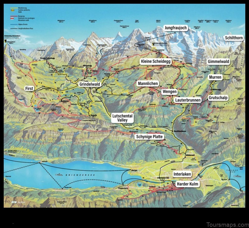 bernese oberland a map of switzerlands alpine wonderland