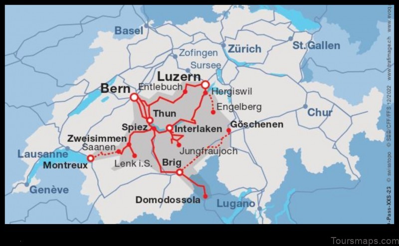 Map of Bernex Switzerland