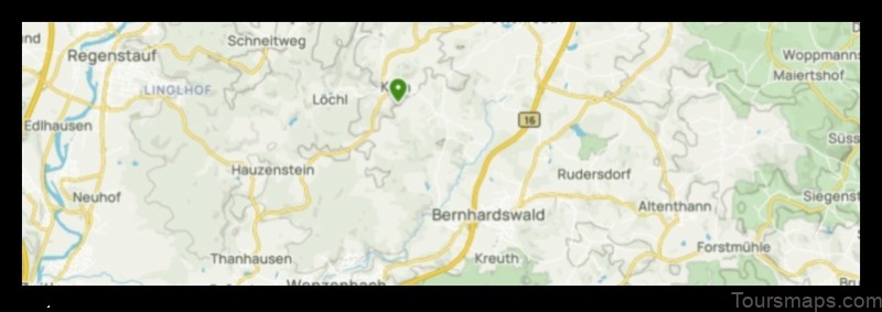 Map of Bernhardswald Germany