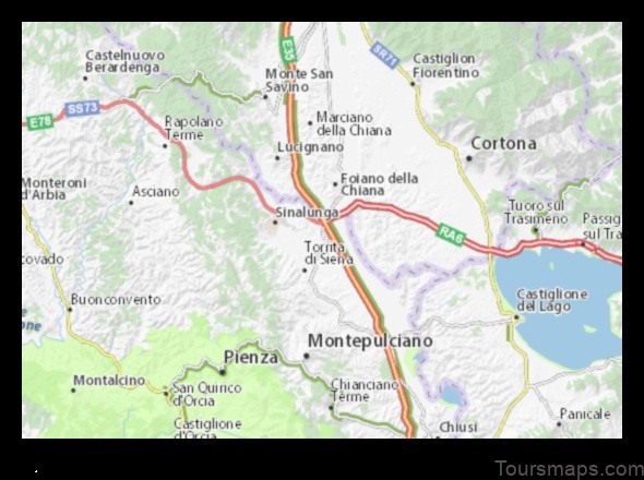 bettolle italy a map of the town