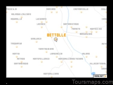 Map of Bettolle Italy