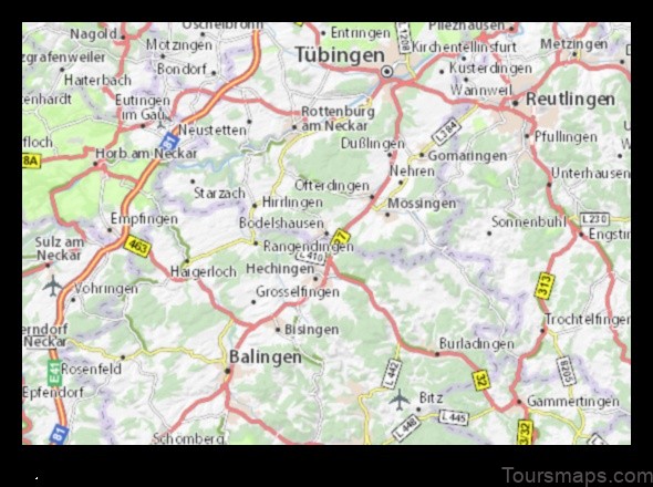 bodelshausen germany a detailed map