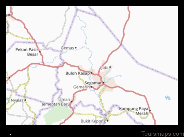 buloh kasap malaysia a map of the town