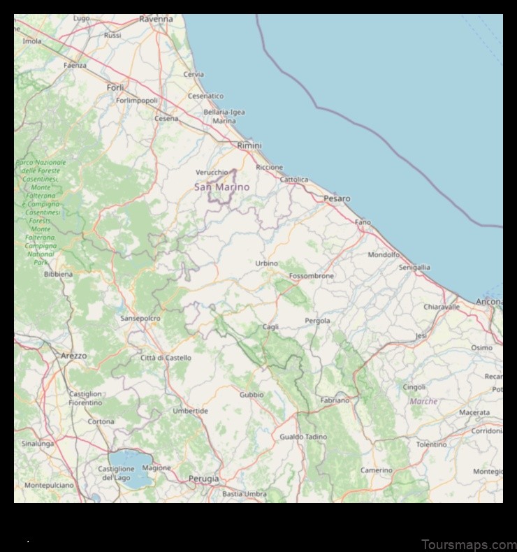 Map of Canavaccio Italy