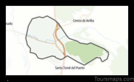 Map of Cerezo de Abajo Spain