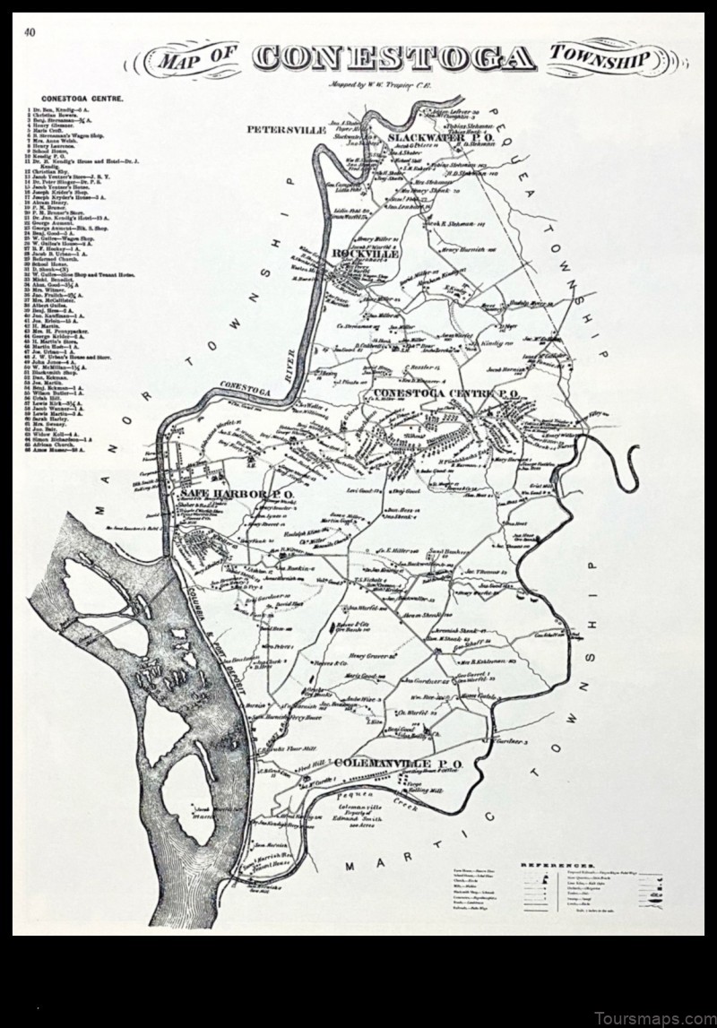 Map of Conestoga United States