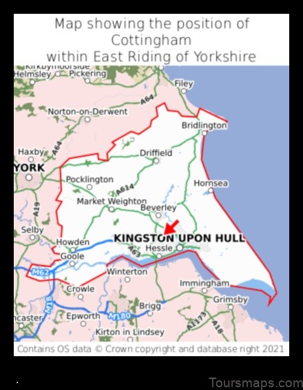 Map of Cottingham United Kingdom