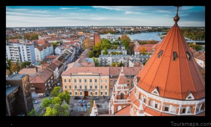 Map of Csongrád Hungary