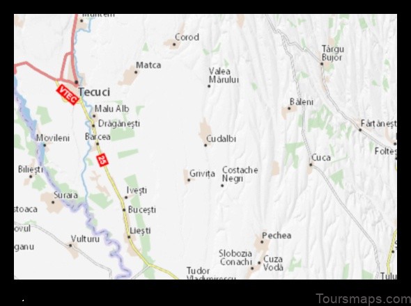 Map of Cudalbi Romania