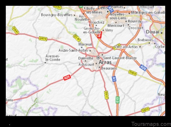 Map of Dainville France