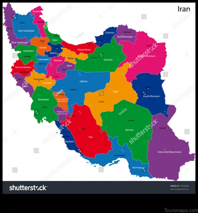 divandarreh iran islamic republic of a detailed map