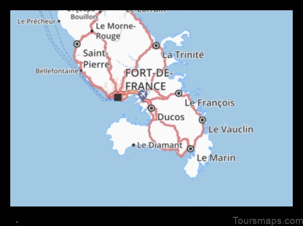 Map of Ducos Martinique
