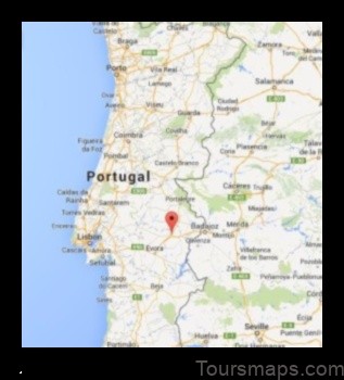 Map of Estremoz Portugal