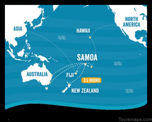 Map of Apia Samoa