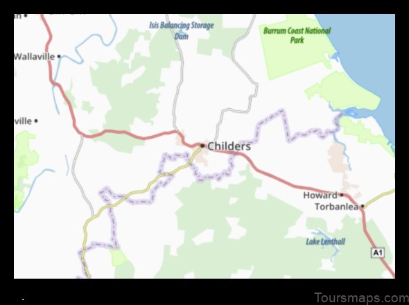 Map of Childers Australia