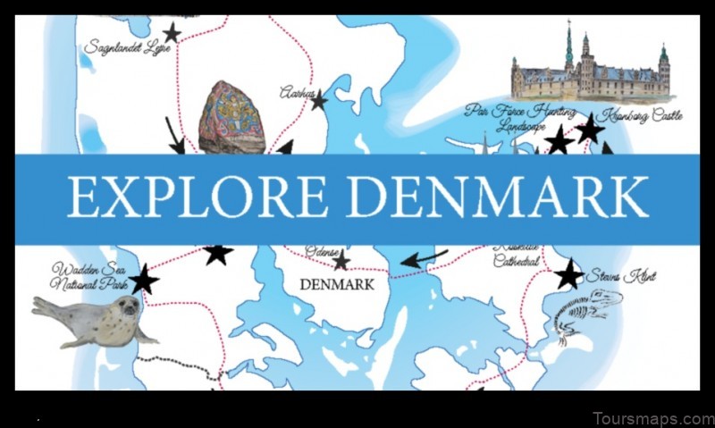 Map of Denmark United States