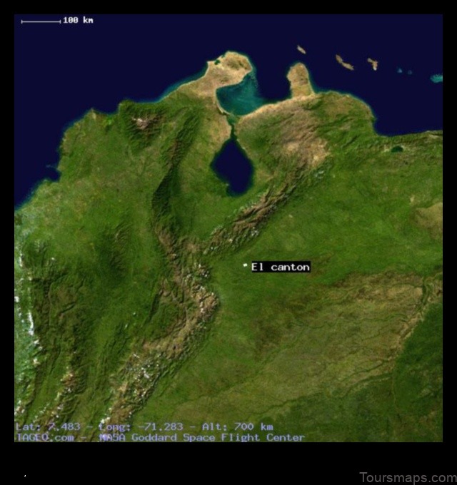 explore el canton venezuela with a map