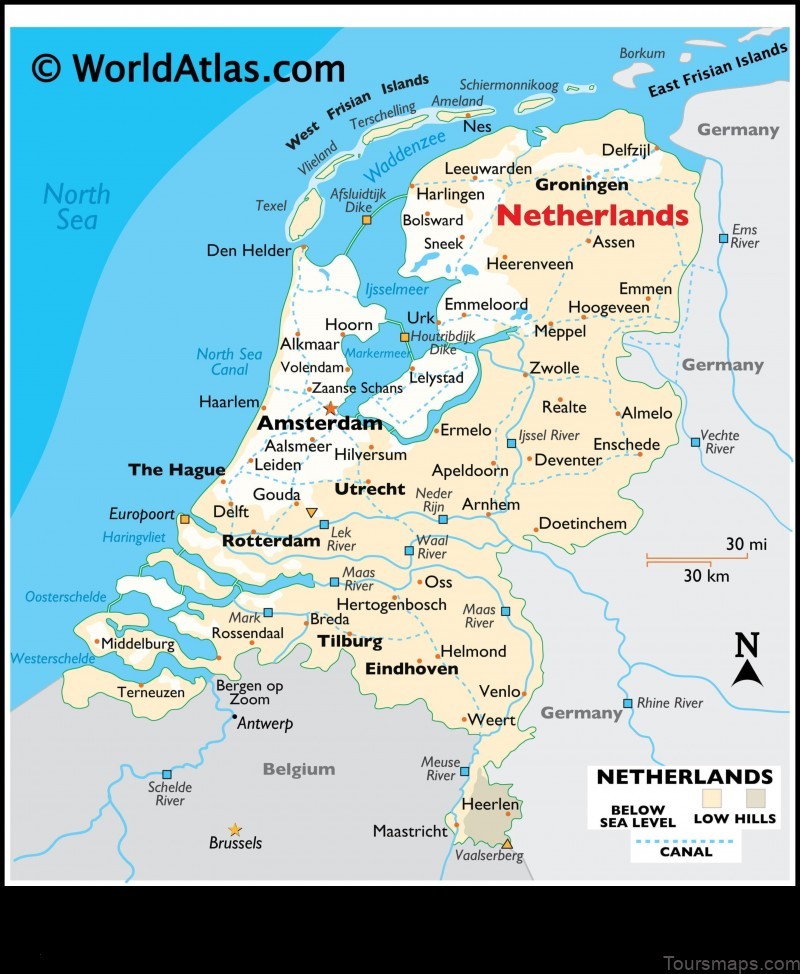 Map of Nes Netherlands