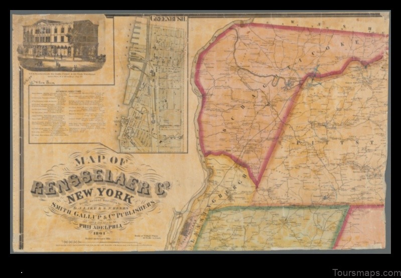 Map of Rensselaer United States