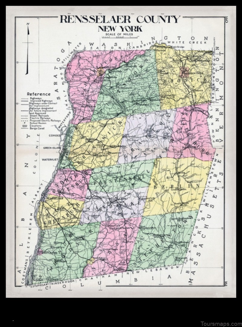 Map of Rensselaer United States
