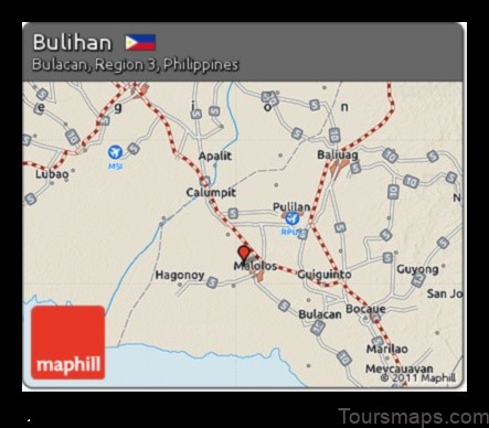 Map of Bulit Philippines
