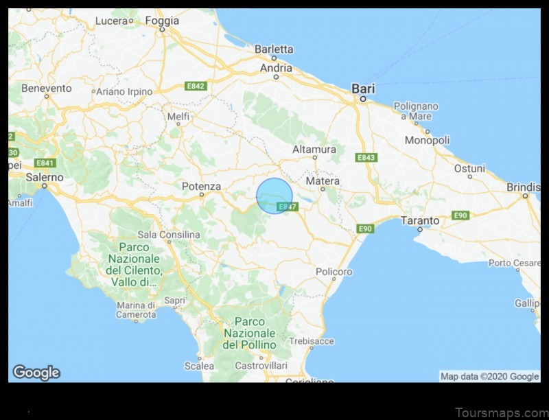 Map of Grassano Italy